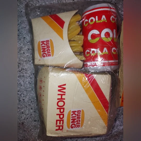 Rare Vintage 1988 Burger King Play Food Set - Picture 3 of 6